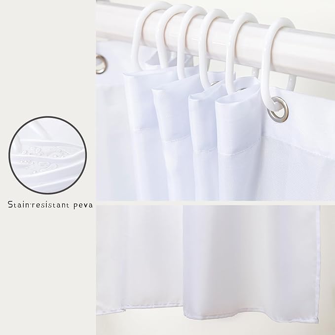 AILONEN Blue Rose Shower Curtain 72"W*84"H for Bathroom,Mystic Blue Gold Flower Glitter Rose Print Bath Curtain,Girls Women Teen Adults Bath Curtain Polyester Waterproof Shower Curtain With 12 Hooks