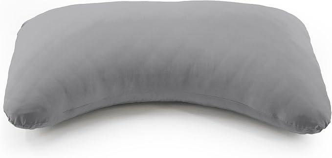 Honeydew Queen Side Pillow Case - Fits The Scrumptious and Essence Curved Pillows for Side Sleeping - Comfortable and Soft Cooling Viscose Made from Bamboo Fabric (Queen, Stardust (Charcoal))