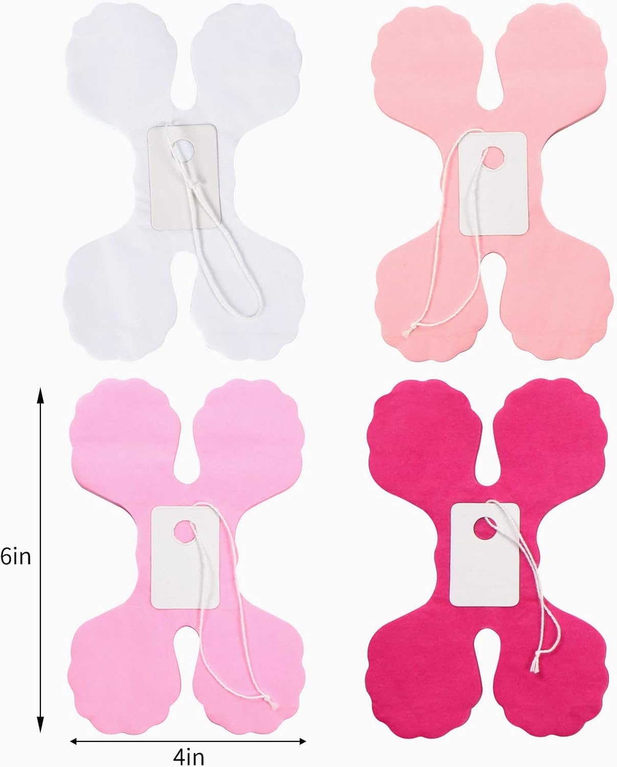 Rose-Red Pink-White Party-Decorations Streamers Garland - 157Ft Four-Leaf Clover Hanging Banner,Wedding Girl Birthday Baby Bridal Shower Engagement Bachelorette Decor Hugtmr