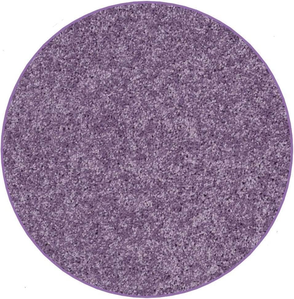 KOECKRITZ Soft and Colorful Kids Classroom Area Rugs (Passes Flammability Pill Test) Many Sizes and Bright Colors to Select from (12' Round, Lavender)