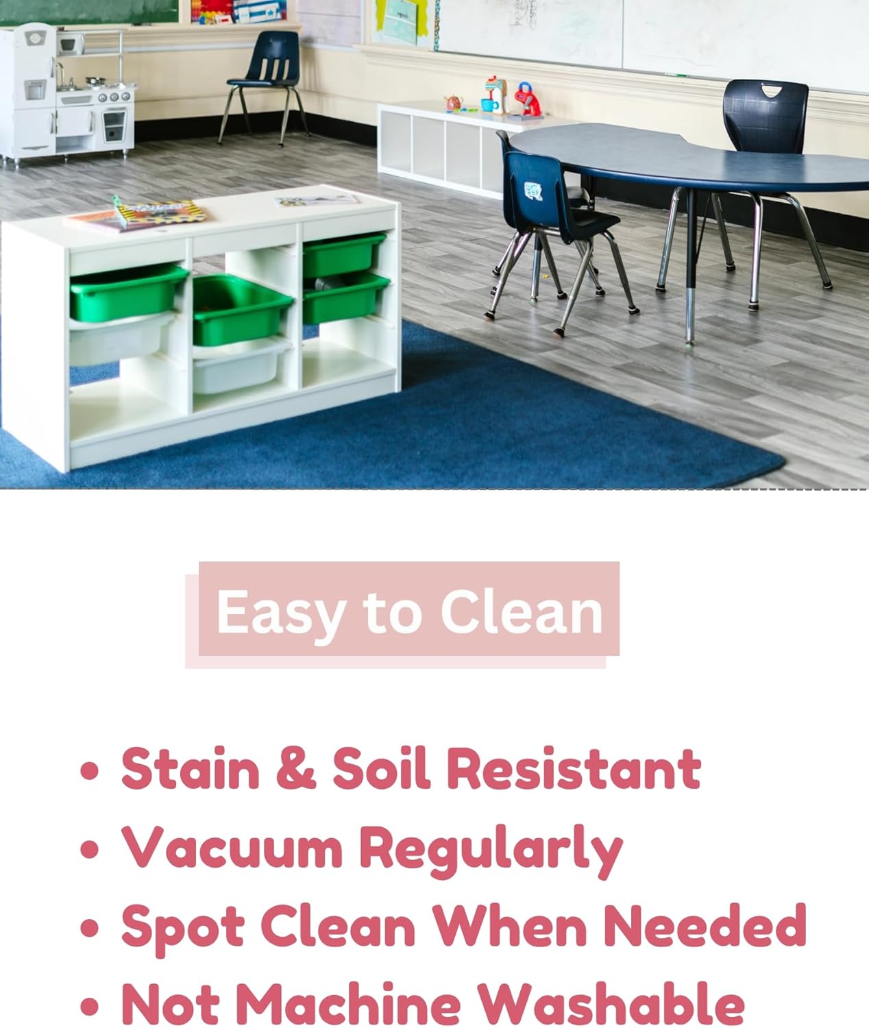 KOECKRITZ Soft and Colorful Kids Classroom Area Rugs (Passes Flammability Pill Test) Many Sizes and Bright Colors to Select from (3' Round, Fire Engine)