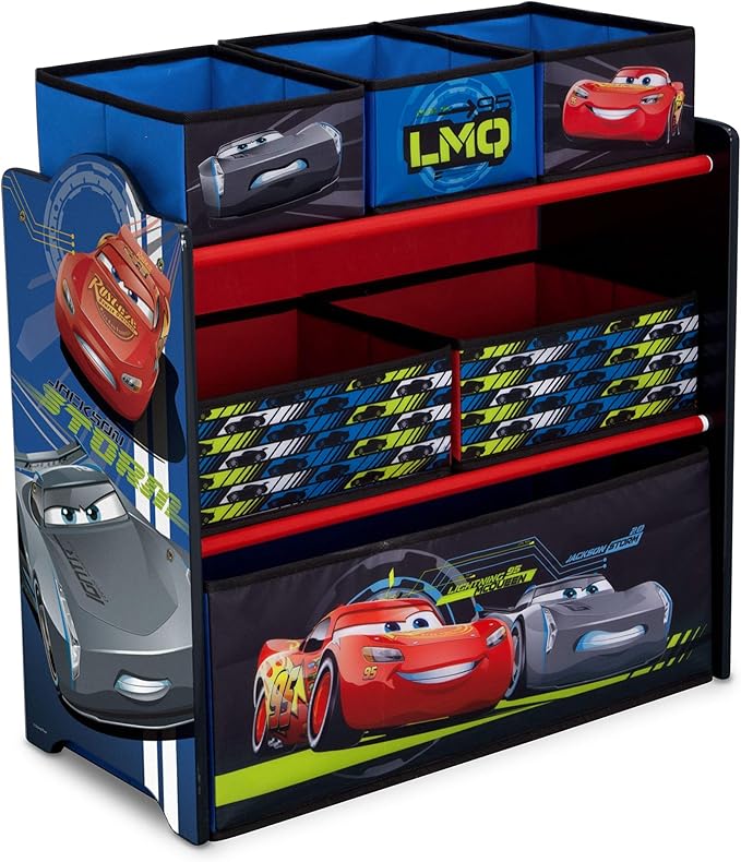 Delta Children Multi-Bin Toy Organizer, Disney/Pixar Cars