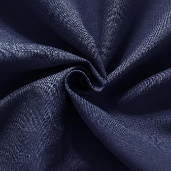 Bed Skirt Queen Size Ruffled Bed Skirt with Split Corners, 12 Inch Drop Dust Ruffle Bed Skirt with Platform,Blue