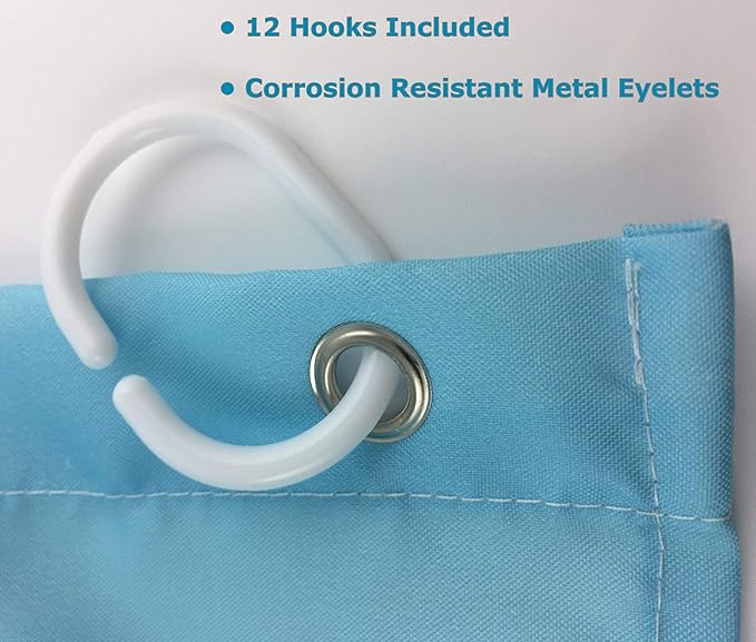 Friendly Shark Shower Curtain. Great for Kids or Gag Gift. Master, Guest, Kids, Boys Bathroom.