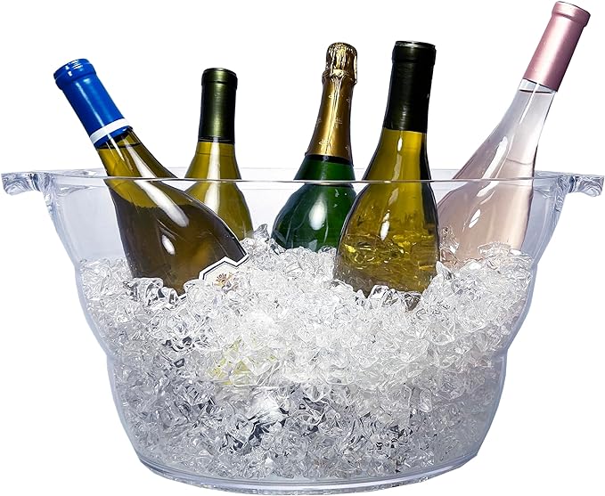 Prodyne Acrylic Wine Party Tub, Clear